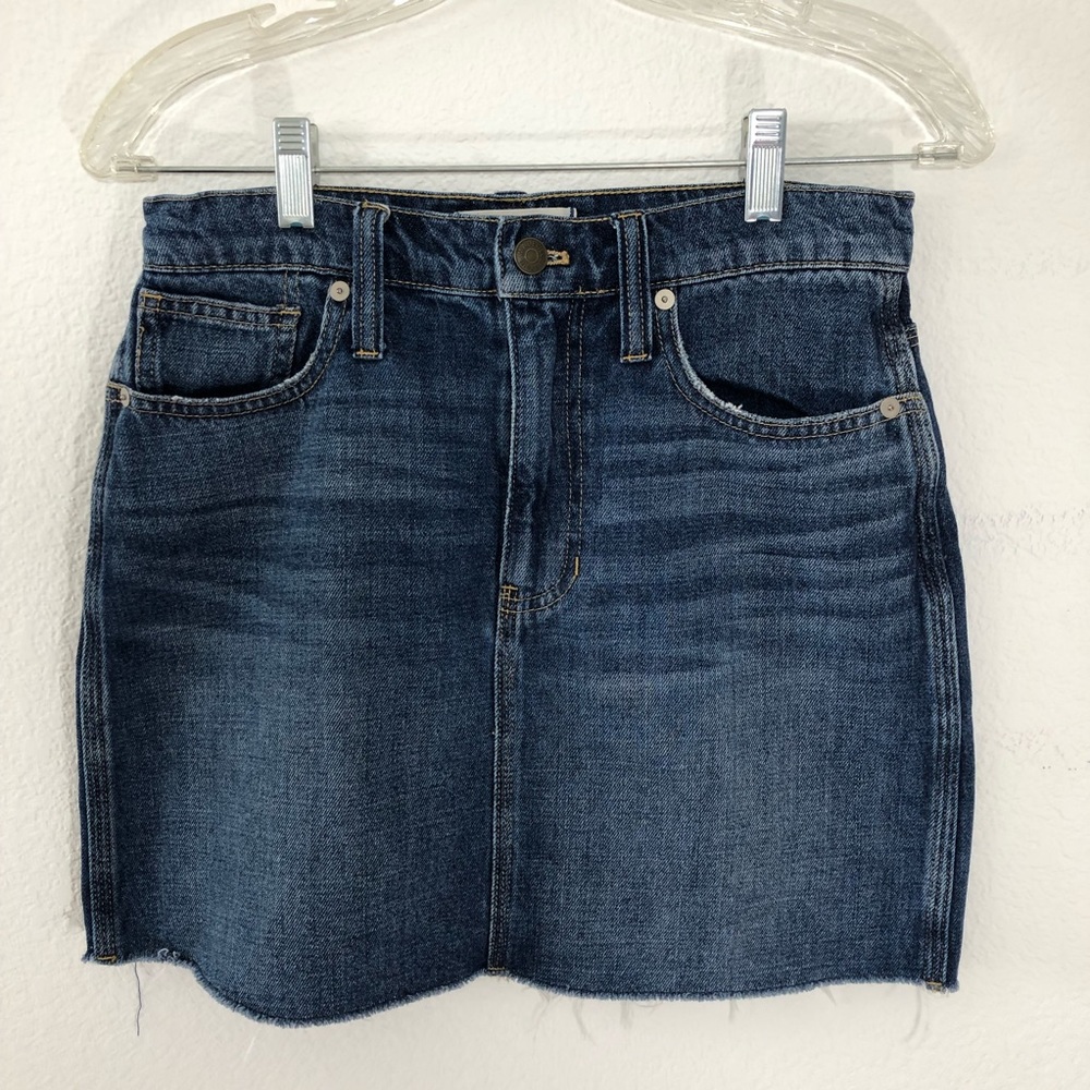 Madewell Blue Denim Mini Skirt